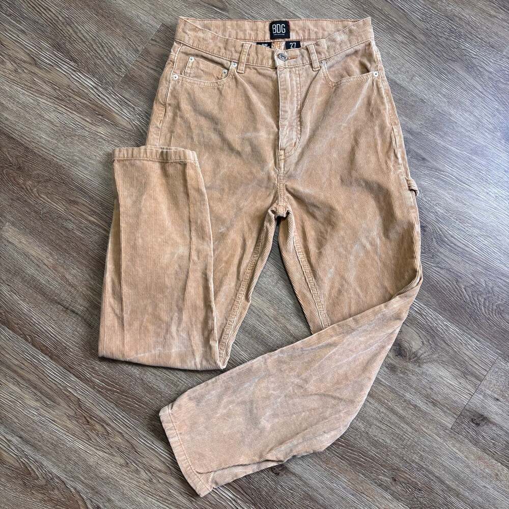 BDG Urban Outfitters Tan Corduroy Carpenter Slim Pants 100% Cotton
